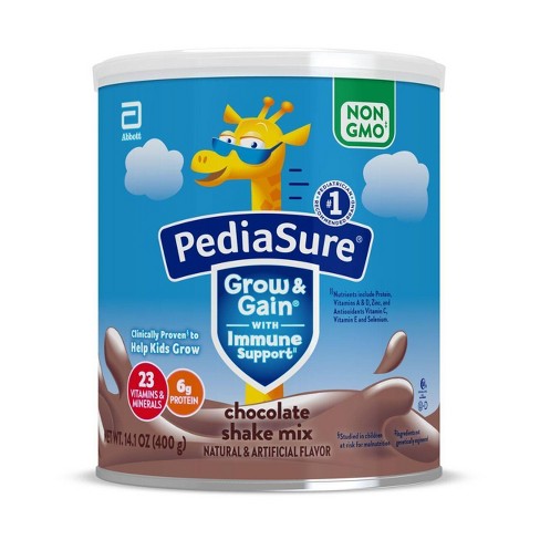 Pediasure Grow & Gain Non-gmo Shake Mix Chocolate Powder - 14.1oz : Target
