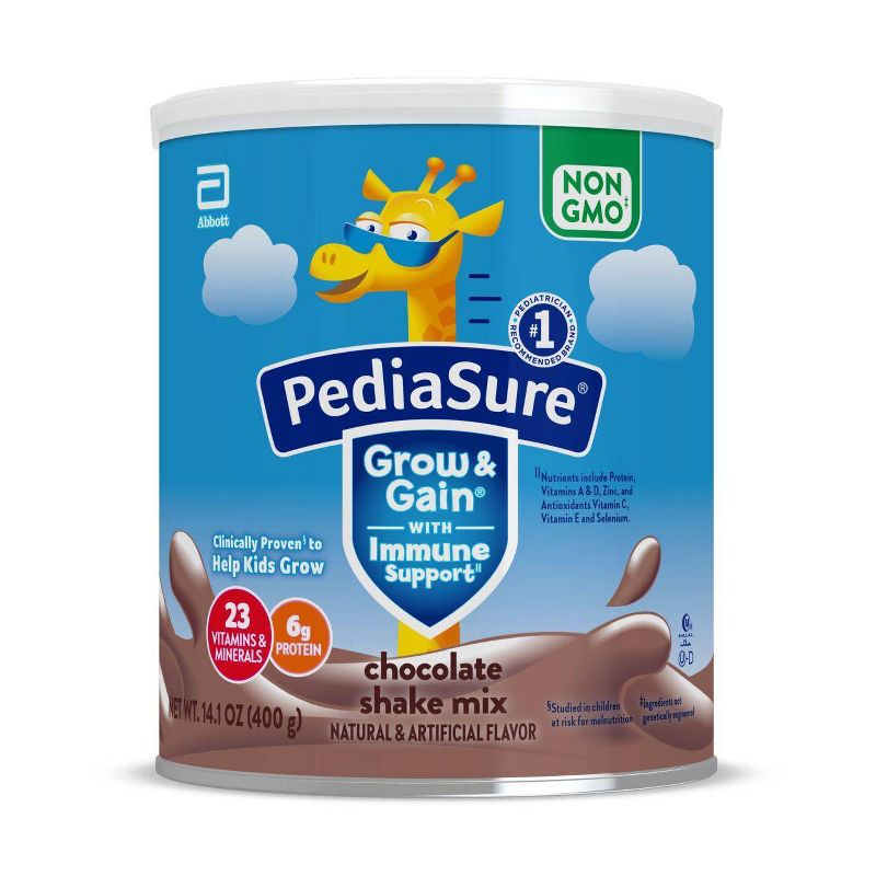 PediaSure Grow &#38; Gain Non-GMO Shake Mix Chocolate Powder - 14.1oz, 1 of 10