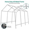 Acekool Outdoor Portable Storage Shelter Shed, Heavy Duty Metal Frame Storage Tent with Roll-Up Zipper Door - 2 of 4