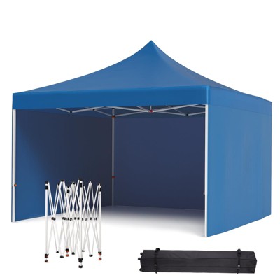 Pop Up Canopy Tent, 10 x 10 Ft Commercial Instant Shade Canopy, Easy Up Outdoor Portable Shelter for Events, Parties, Camping
