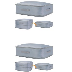 REGALWOVEN Polyester Foldable Organizing Storage Handles Storage Bags 2 Pcs - 1 of 4