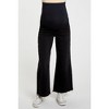 PinkBlush Black Wide Leg Raw Hem Maternity Jeans - 3 of 4
