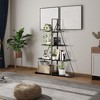 Versatile A-Shaped Bookcase,  Ladder Bookshelf, Shelf Storage Organizer, Industrial Metal Frame Ladder Display Shelf for Living Room, Home Office - 3 of 4