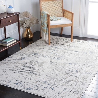 Safavieh Bel Air Gray and Turquoise Square Synthetic Area Rug