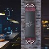 American Art Decor 8"x31.5" Wood Skate Chalkboard Menu Wall Decor - 3 of 4
