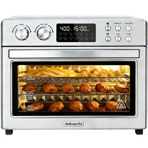 Air Fryer Toaster Oven Combo, 28QT Large Capacity 12-in-1 Convection Oven with Rotisserie, 6 Heat Tubes, 3-Layer Cooking, Stainless Steel - 1 of 4
