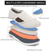 Diabetic Shoes for Women Wide Width Elderly Shoes Adjustable Closure Lightweight Swollen Feet Walking Sneakers - 3 of 4