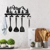 LunaLulinlk Metal Key Holder, Wall Mount Key Organizer Rack, Key Holder for Wall Decorative with 10 Hooks (Tree) - 3 of 4