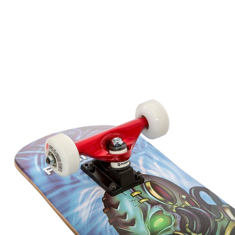 Punisher Skateboards Alien Rage 31.5" Blue and Green Skateboard, 2 of 5