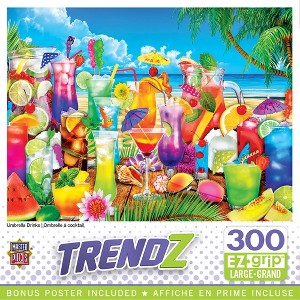 MasterPieces 300 Piece EZ Grip Jigsaw Puzzle - Umbrella Drinks - 18"x24" - 1 of 4