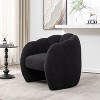 SEYNAR Modern Teddy Upholstered Accent Pumpkin Chair with Openwork Design - 2 of 4