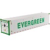 40' Refrigerated Sea Container "EverGreen" White "Transport Series" 1/50 Model by Diecast Masters - 3 of 3