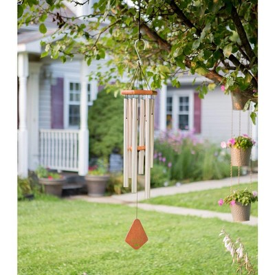 Bronze 24" Anodized Aluminum and Beech Wood Wind Chimes