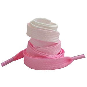 Elerevyo Colorful Gradient Flat Shoelaces Shoestring Shoe Laces for Sneakers 1 Pair - 1 of 4
