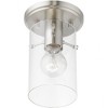 Livex Lighting Munich 1 - Light Flush Mount in  Brushed Nickel - 2 of 3