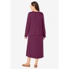 Woman Within Plus Size Lettuce Trim Knit Jacket Dress - 3 of 4