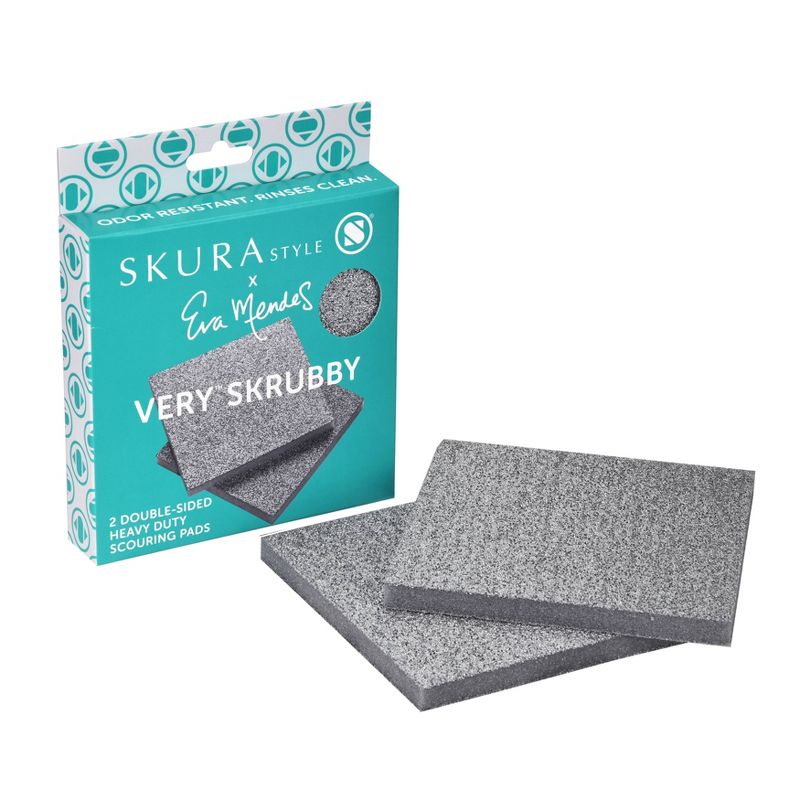 Skura Style x Eva Mendes Very Skrubby Heavy Duty Scouring Pads - 2ct, 1 of 8