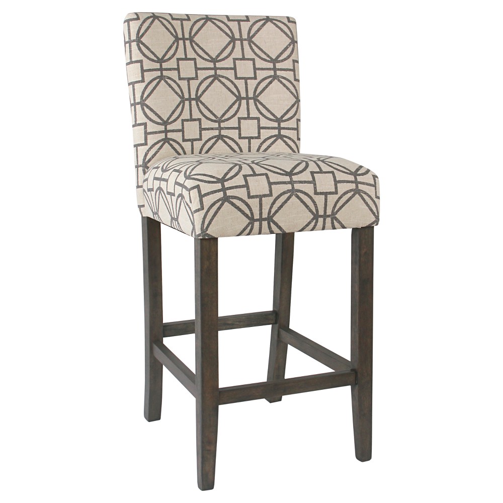 Classic Parsons Barstool Gray Lattice - HomePop was $139.99 now $111.99 (20.0% off)