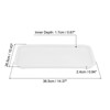 Unique Bargains Restaurant Plastic Reusable Rectangle Multi-Purpose Serving Tray 1 Pc - 2 of 3