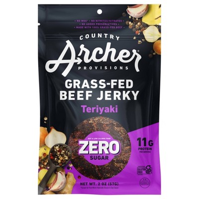 Country Archer Zero Sugar Teriyaki Jerky - 2oz