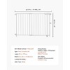 Angel Sar Baby Gate, 29.5-43 Inches Adjustable Width, 28 Inch High Pet Gate with No Threshold Bar, One-Hand Open, for Stairs and Doorways, White - 4 of 4
