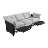 Color Blocked Electric Reclining Sectional Sofa with Storage Box - 4 of 4