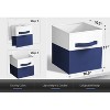 Sorbus 6 Pack 11" Two Tone Foldable Storage Cubes with Handles - Perfect for clothes, toys, books, linens, and more - 3 of 4