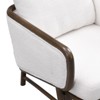 CAVINAS Upholstered Accent Chair,Set of 1/2,Chic Armchair with Pillow Back,Contemporary Lounge Chair for Living Room,White - 3 of 4