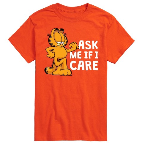 Men's - Garfield - Ask Me If I Care Short Sleeve Graphic T-Shirt - image 1 of 4