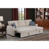 VYNXARIA 82inch Width Sectional sofa with storage chaise and cupholder armrest,Beige - 2 of 4