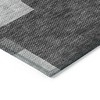 Gray Silver And Charcoal Geometric Washable Indoor Outdoor Area Rug - 4 of 4