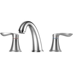 Coucheta 8" Widespread Bathroom Faucet - for 3-Hole Sink with Pop-Up Drain & Supply Lines, Available in Multiple Finishes & Pack Options - 1 of 4