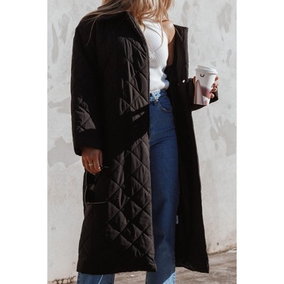 Petal and Pup Womens Kallie Quilted Tie Front Coat