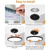 Itopfox 4-Pack LED Flush Mount Ceiling Light Fixture, 24Watt 5000K Daylight, Ultra Slim for Living Room, Dining Room, Hallway, Not Dimmable - 4 of 4