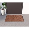 HomeRoots 24" X 36" Brown Synthetic Fiber Abstract Outdoor Door Mat - 2 of 4