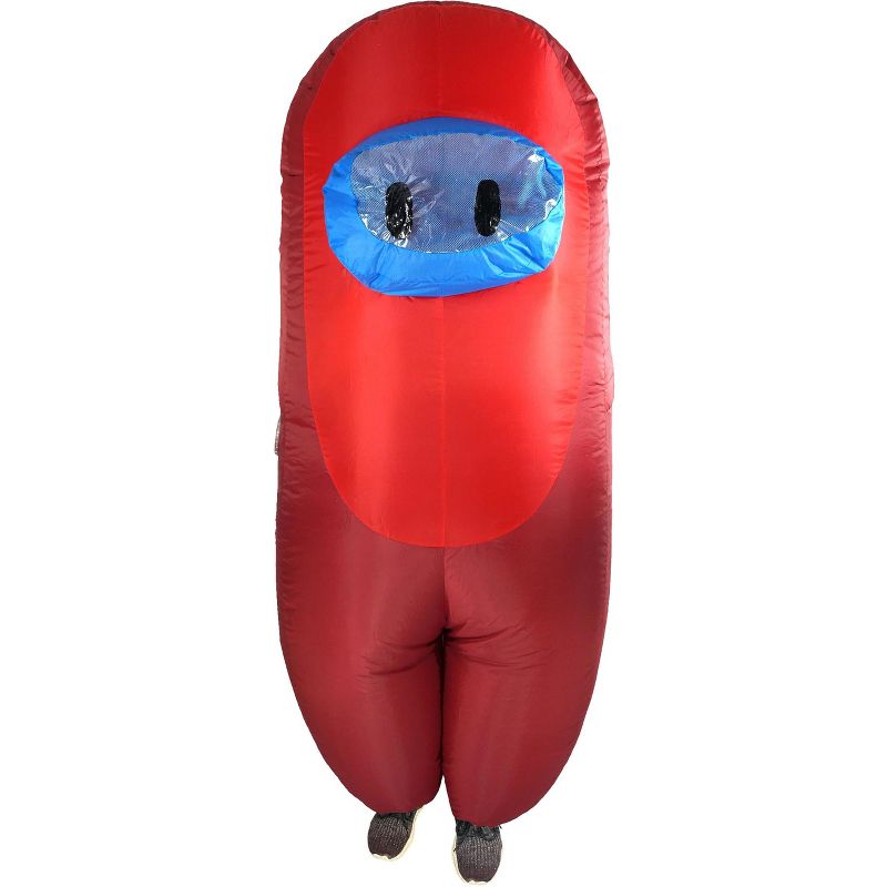 Amongst Us Imposter Sus Crewmate Inflatable Child Costume Red | Standard, 1 of 2