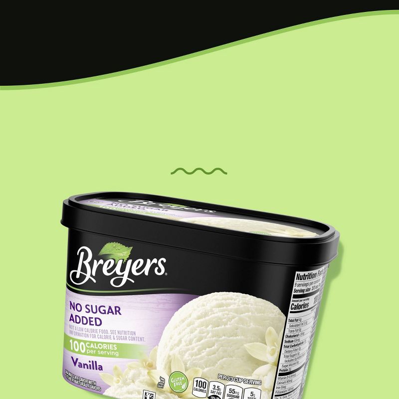 Breyers No Sugar Added Vanilla Frozen Dairy Dessert - 48oz, 5 of 8