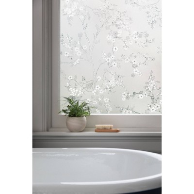 Blossom Frosted Decorative Privacy Window Film, 24" x 36"