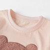 MyKids-Usa Spring and Autumn Boys Cartoon Teddy Bear Pattern Long Sleeves Top and Striped Pants Clothing Set - 2 of 4