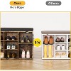 GustoWave Shoe Storage Bench with Cushion, 10-Cubby Shoe Rack, Adjustable Shelves, Multifunctional Shoe Organizer Bench for Entryway, Mudroom, Hallway - 4 of 4