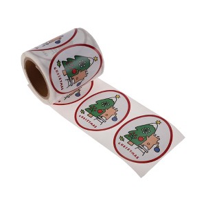Unique Bargains Christmas Stickers for Ceramic Glass Metal Paper Plastic Peel Red White Green 1Pcs - 1 of 4