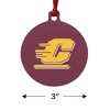 Central Michigan University Logo Aluminum Holiday Christmas Tree Ornament - 3 of 4