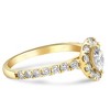 Pompeii3 1Ct TW Marquise Diamond Halo Engagement Ring in White, Yellow, or Rose Gold - 3 of 4