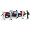 "Hazmat Crew" 6 piece Diecast Figurine Set for 1/64 Scale Models by American Diorama - 2 of 3