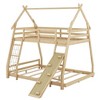 Whisen Twin over Queen Bunk Bed with Safe Guardrails & Playful Climbing Ramp - 4 of 4