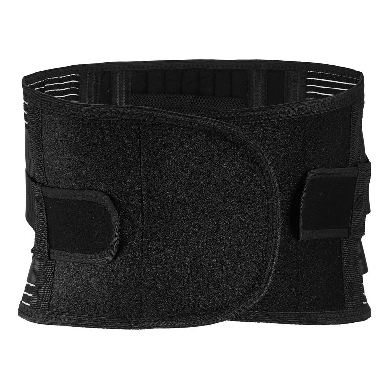 Unique Bargains Back Brace for Lower Back Pain Women Men Breathable Lumbar Support Belt for Ease Herniated Disc Scoliosis, 1 of 7