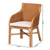 bali & pari Carolyn Rattan Dining Chair Light Honey - 3 of 4