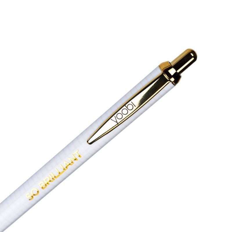 5pk Retractable Ballpoint Pens Set Black - Yoobi&#8482;, 3 of 10