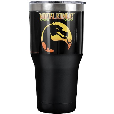 Mortal Kombat Klassic Logo Steel Tumbler 30oz Coffee Travel Mug
