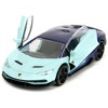Lamborghini Centenario Light Blue and Purple "Pink Slips" Series 1/32 Diecast Model Car by Jada - 2 of 4